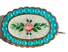 ANTIQUE GUILLOCHE ENAMEL