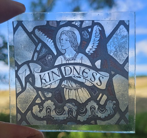 Stained glass archangel - stained,