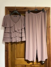 Jacques Vert Mauve Pink Ruffle