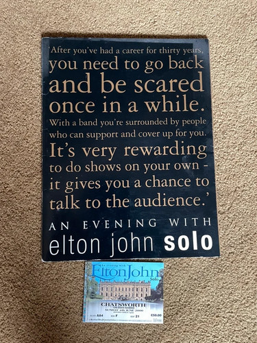 Evening with elton john - elton,