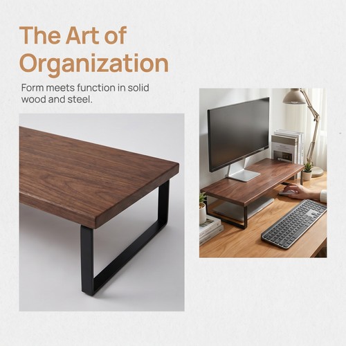 Computer desktop monitor stand - desktop,