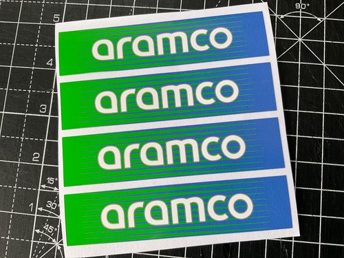 Aramco decals 110mm - aramco, x