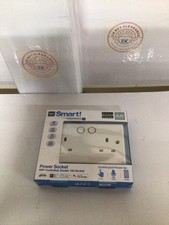 BG Electrical Double Switched Power Wall Plug Socket with Smart Home Control, 