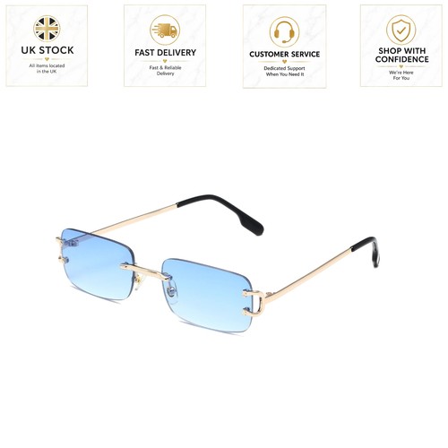Vintage rimless sunglasses - rimless,
