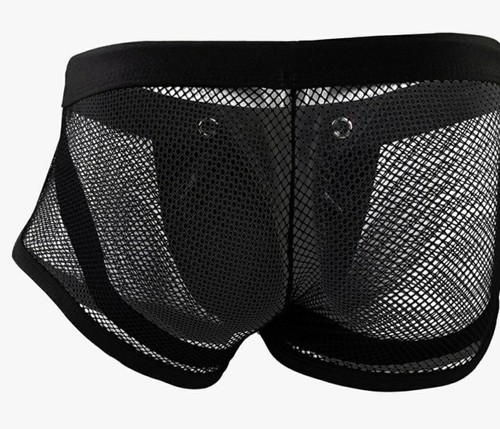 Men shorts transparent - transparent, mesh