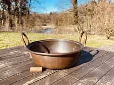 Antique Copper Jam Pot with