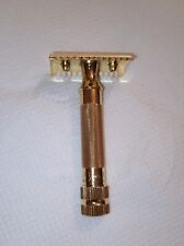 Merkur 11c DE Safety Razor Gold Open Comb version Of 34c **Very Rare Vintage**