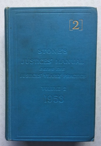 Stone justices manual - stone's,