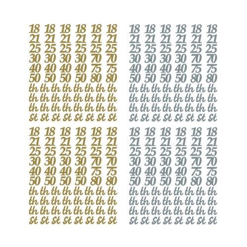 Special birthday stickers