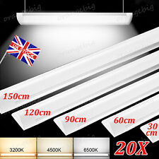 5FT LED Strip Lights Batten Tube Light Office Shop Garage Ceiling Lamp Daylights
