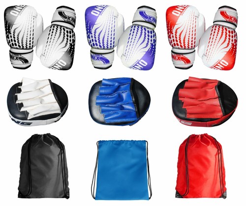 Boxing gloves and focus - and, pads