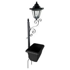 Solar Lamp Post with Planter