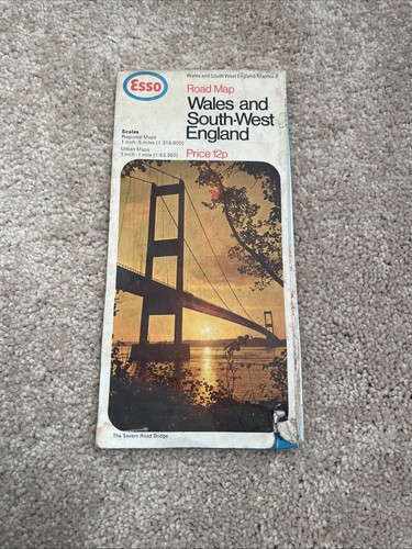 Esso road map wales - wales, south