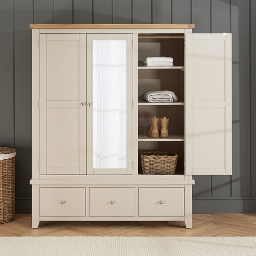 Wardrobe with drawers door - with, 3