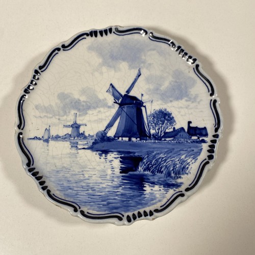 Vintage blue white delft - white,