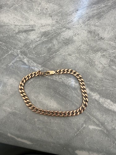 9ct curb bracelet solid - 9ct,