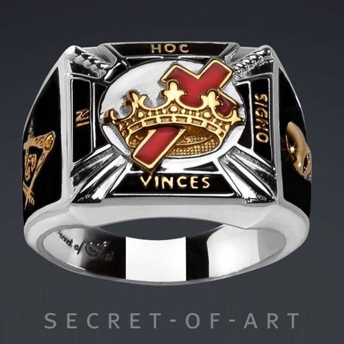 Knights templar ring masonic - knights,