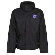 LANCIA ITALIAN CAR WATERPROOF JACKET BLACK EMBROIDERED LOGO