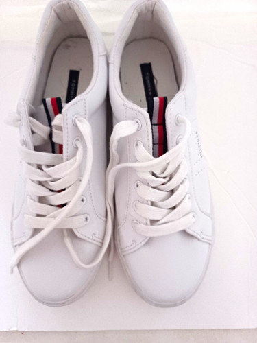 Tommy hilfiger white leather - white,