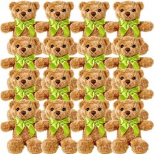 16 Pack Teddy Bear Bulk, 25cm Small Cute Plush Teddy Bears Stuffed Soft Plush T