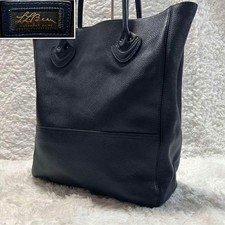 L.L.Bean Leather Tote Bag Navy