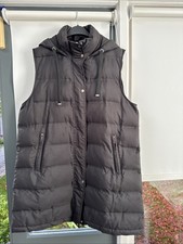 Zara Women's Black Long Gilet