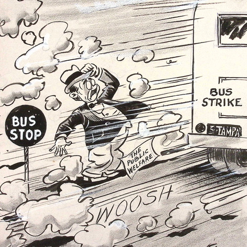 Bus strike blows away public - bus,