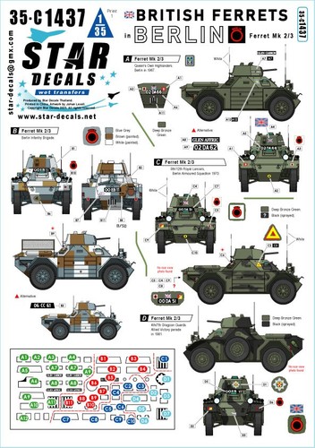 Star decals c1437 british - star,