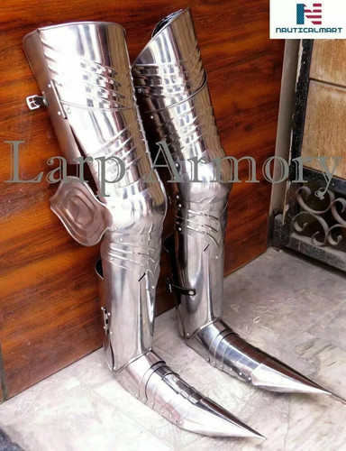 Medieval leg guard - guard,, armor