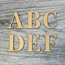 LARGE WOODEN LETTERS - Georgia Font - Up To 80cm High - BIG BOLD LETTER CRAFTS