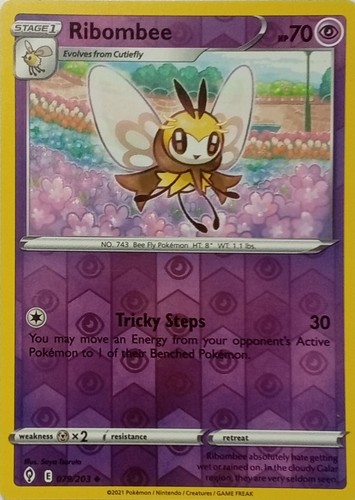 079 203 ribombee reverse - ribombee, holo