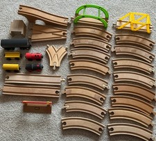 Wooden Train Track ~ 30 Pieces