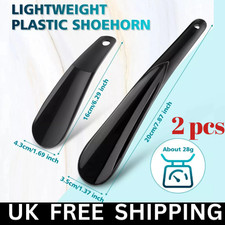 2x Black Plastic Shoe String