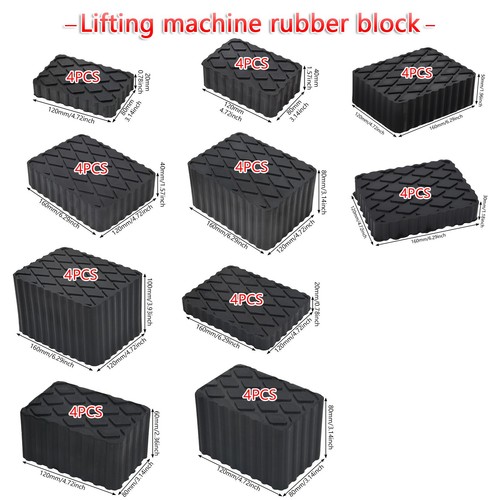 Ramp jacking rubber blocks set - jacking,