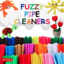 Chenille Craft Stems Pipe Cleaners 20pcs 30cm x 6mm Long Flexible Craft Supplies