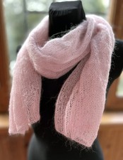Women Powder Pink Knit Fuzzy