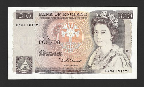 Ten pound banknote qeii - £10,