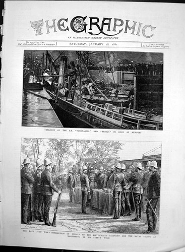 Antique print collision - antique,