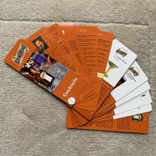 Vintage COINTREAU Cocktails Recipe Card Fan * IBA Drink Advertising Collectable