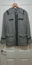 ZARA TRF DOG TOOTH JACKET  SIZE. 10
