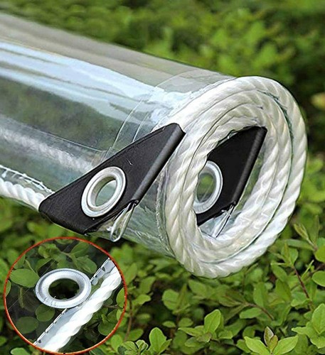 450gsm clear tarpaulin heavy - clear,