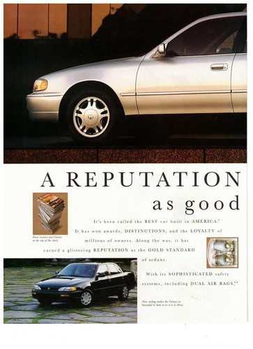 Toyota corolla reputation - toyota,