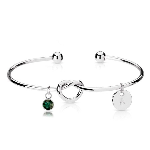 Silver initial letters - initial,