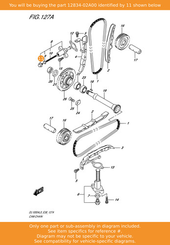 Suzuki plug 12834 - suzuki, 12834-02a00