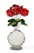 6.5" Red Rose Figurine