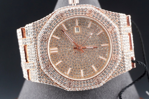 Watch and gold bling - cz,