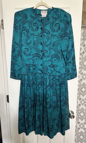 Vtg maggy london - maggy, teal