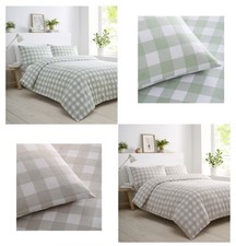 Gingham Duvet Cover Bed Set