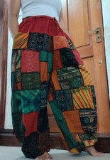 Multicolour Cotton Harem Pants