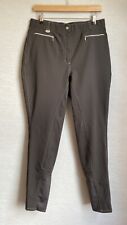 Rugged Horse Brown Riders Mid Rise Pants Trousers Horse Riding Waist 34” Size 16